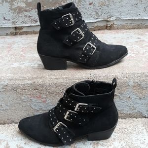 JustFab buckle boots size 10